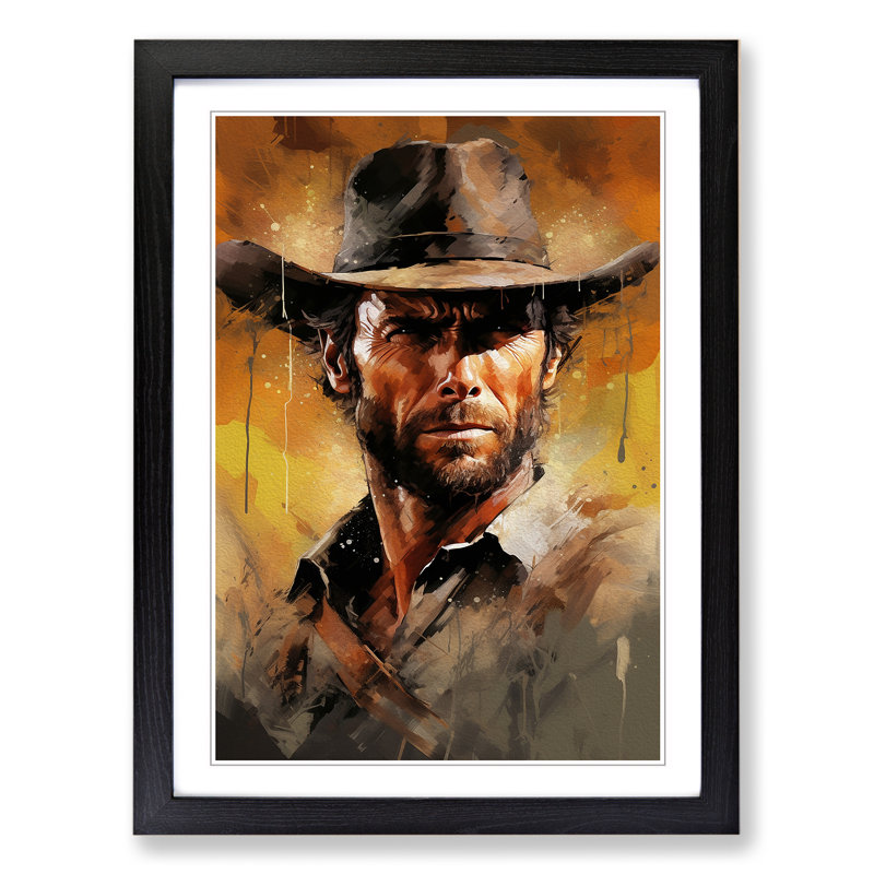 Single Picture Frame Print on Wood, Black Framed, 64cm H x 46cm W