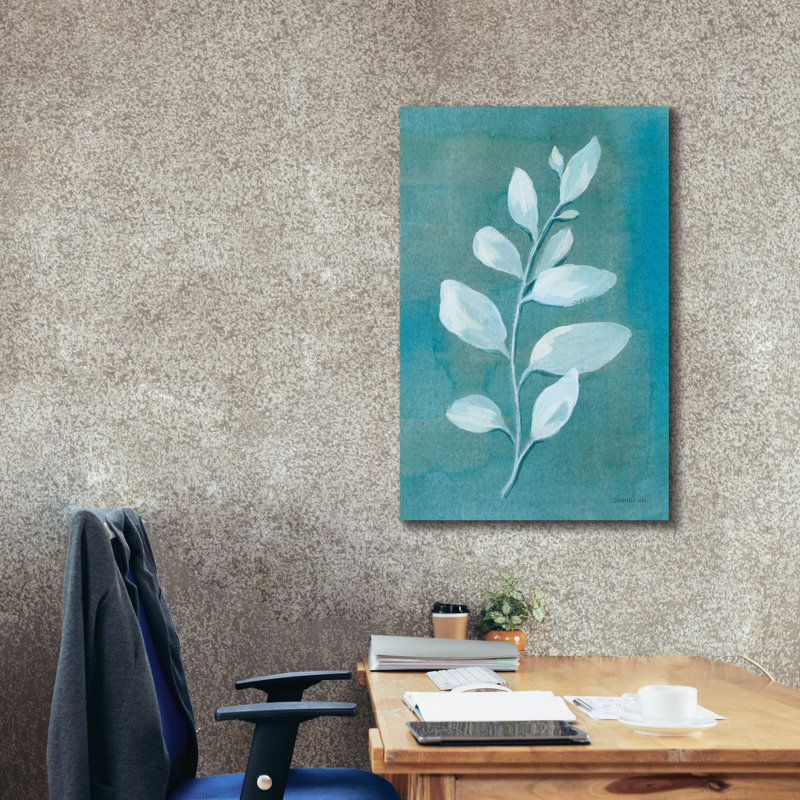 «Cool Leaves 1» par Danhui Nai, art mural sur toile, H 40 po x l 26 po