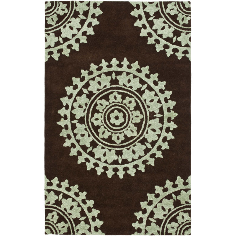 Oriental Wool Hand Woven Area Rug, Rectangle 152 x 244 cm
