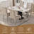 Tufted Upholstered Dining Armchair with Chrome Legs-1678760551