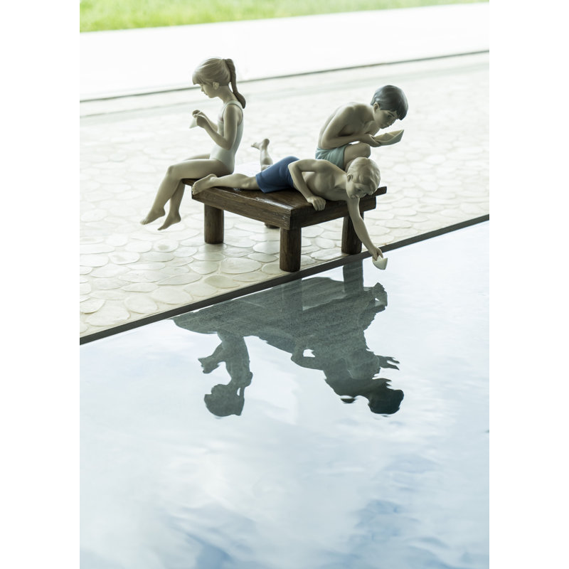 Paper Boats Children Figurine