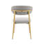 Ensemble de 2 chaises d'appoint Kacey Grey Boucle, chaises de salle à manger ou d'appoint élégantes