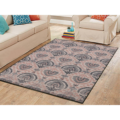 Tapis saumon à motif ikat Philpot
