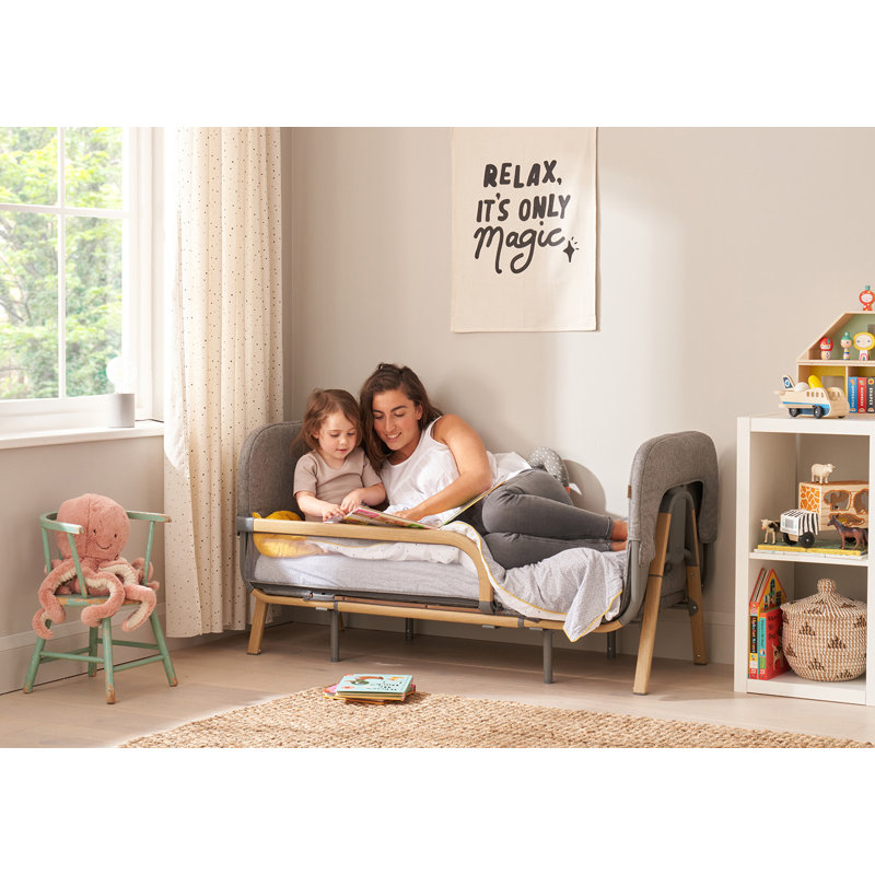 Tutti Bambini Cozee XL Junior Bed & Sofa Expansion Pack, Oak / Charcoal Grey