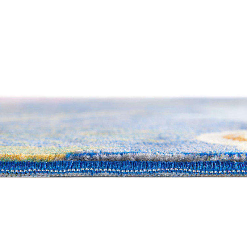 Floral Indoor Rug, Rectangle 9' x 12'