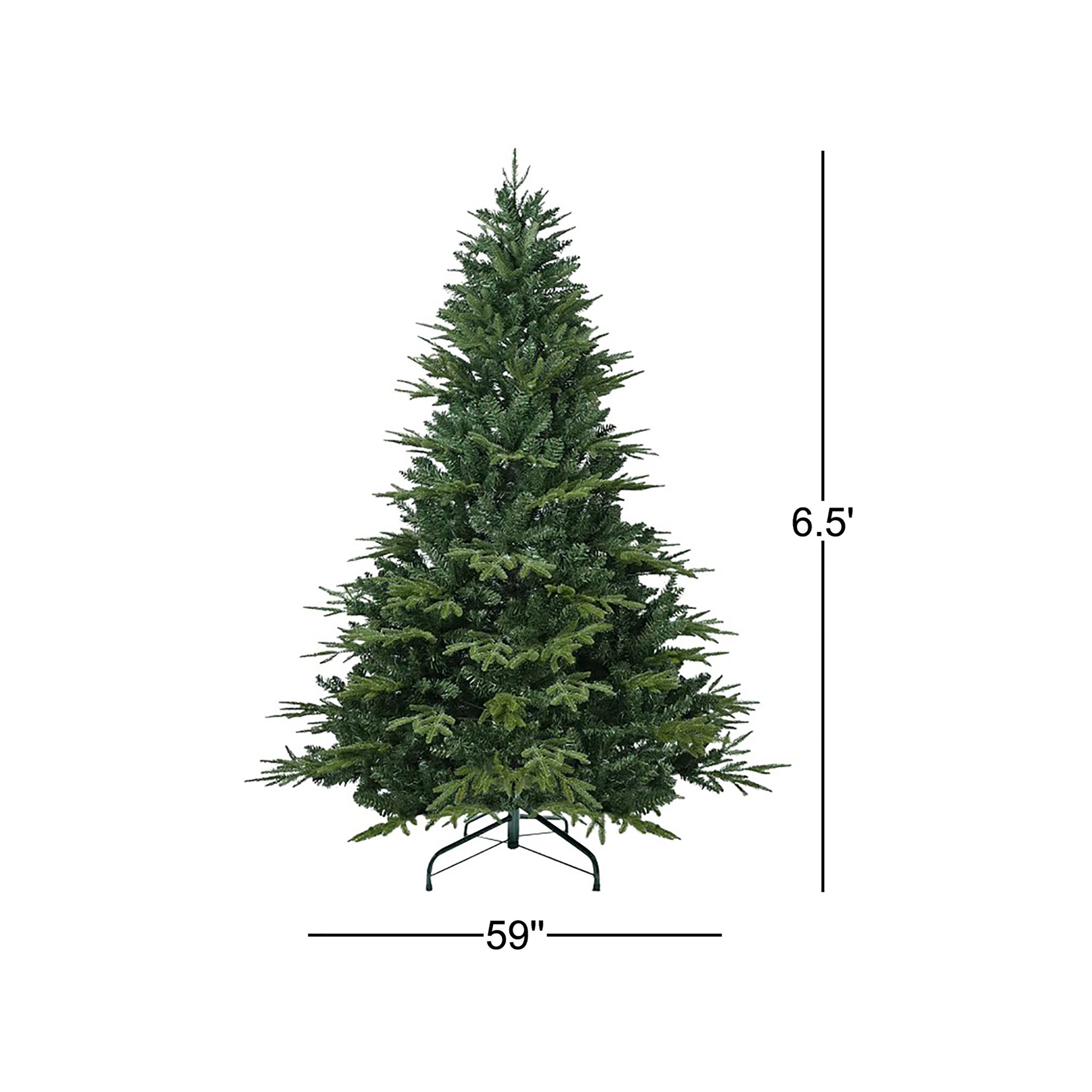 PE/PVC hybrid Christmas tree, 6.5'