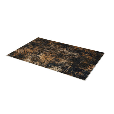 Soft Hall Carpet 2.6 x 4.9 Feet | 100% Polyester, 0.04 in Pile Height | Antibacterial, Non-Slip Underside | Woven with 3D Digital Printing | Machine Washable | Durable & Stylish for Entryways & Living Rooms