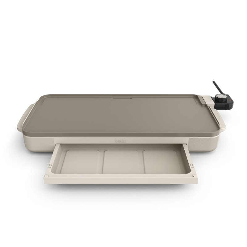 Bella 10 X 20 In Griddle With Warming Tray, Oatmilk