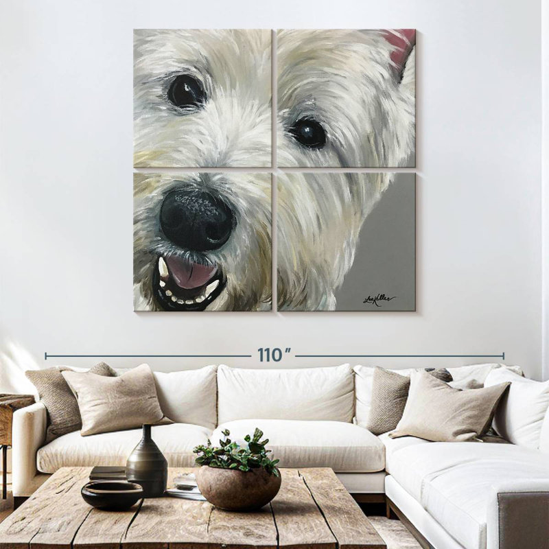 Brampt West Highland Terrier, H 74 po x l 74 po