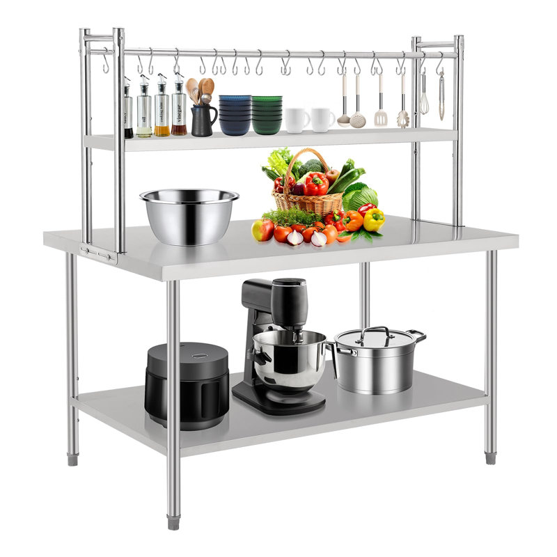 Stainless Steel Storage Rack, 165.1cm H x 91.4cm W x 61cm D