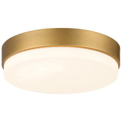 Roma Minimus LED Flush Mount - Antique Brushed Brass Finish