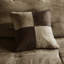 Couette marron King - 7 pièces, rembourrage en suédine marron, style chalet