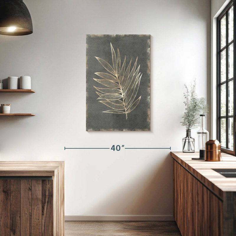 Harnek doré botanique I, H 36 po x l 24 po