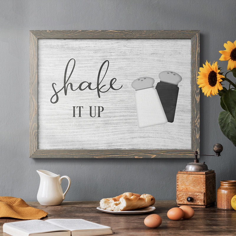 Shake It Up, reproduction d'art sur toile, Gris, H 14 po x l 20 po