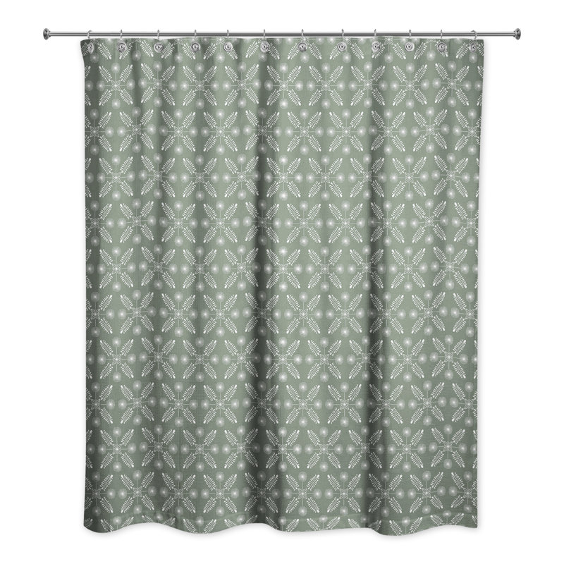 Rideau de douche Floral, Sauge