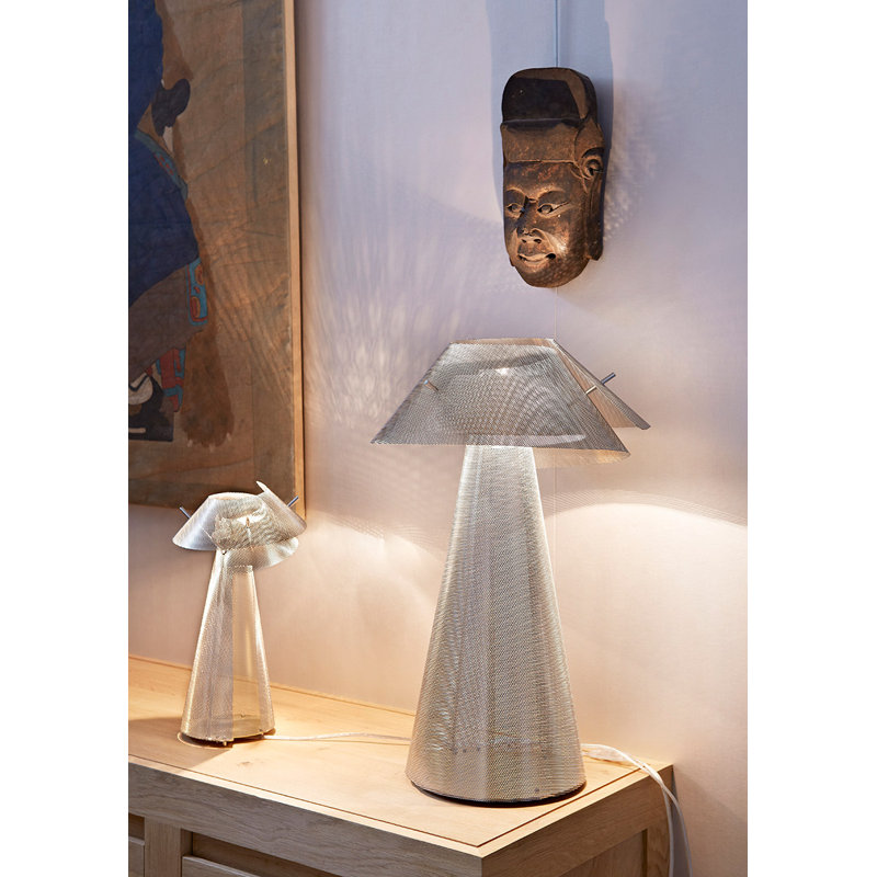 Whirlwind Table Lamp, 13.7" H x 7.4" W x 7.4" D