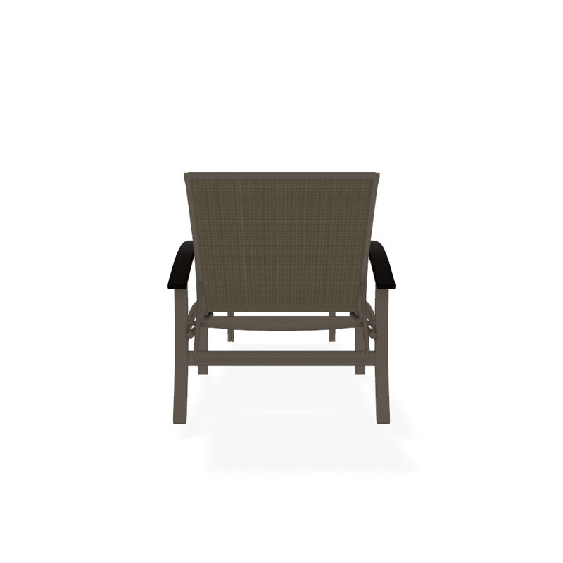 Askar Outdoor Rust-Resistant Metal Chaise Lounge, Brown Sunbrella® Tweed, Gloss White, Kona P10