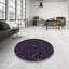 Tapis rose/zone noire à motifs-1640404763