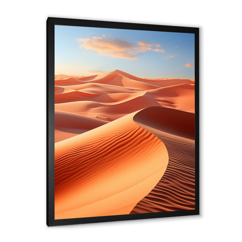 «Aubre Desert Photo Sunkissed Sands II», reproduction sur toile, Noir, H 20 po x l 12 po x P 1 po