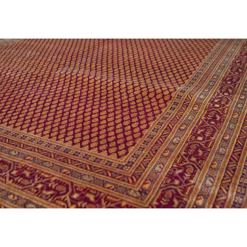 Wool Oriental Area Rug, Rectangle 6'7" x 9'7"
