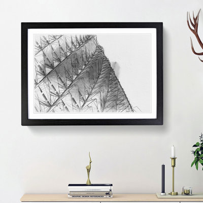 Architecture Sketch Vol.36 in Abstract - Picture Frame Graphic Art Print