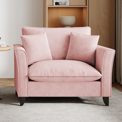 Fauteuil d'appoint simple avec accoudoirs profonds Aldora