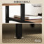 Bureau d'ordinateur 67 "avec support pour écran, bureau à domicile réversible à 4 niveaux avec tablette pour imprimante ou support pour unité centrale, bureau d'écriture industriel brun