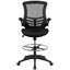 Chaise de bureau pivotante à dossier moyen avec repose-pieds et accoudoirs rabattables Archimedes