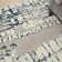 Tapis abstrait bleu marine / gris