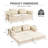 Space-saving Convertible Sofas, Corduroy Adjustable Couch For Home & Studio