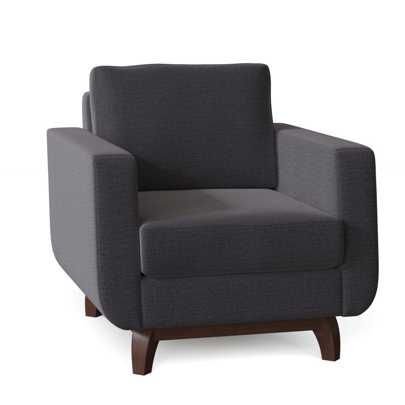 Fauteuil de 35 po de large Loy, Gris anthracite Jango
