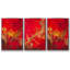 Cuivre et rouge I, ensemble de 3 toiles encadrées sur toile-1553556590-1553556596