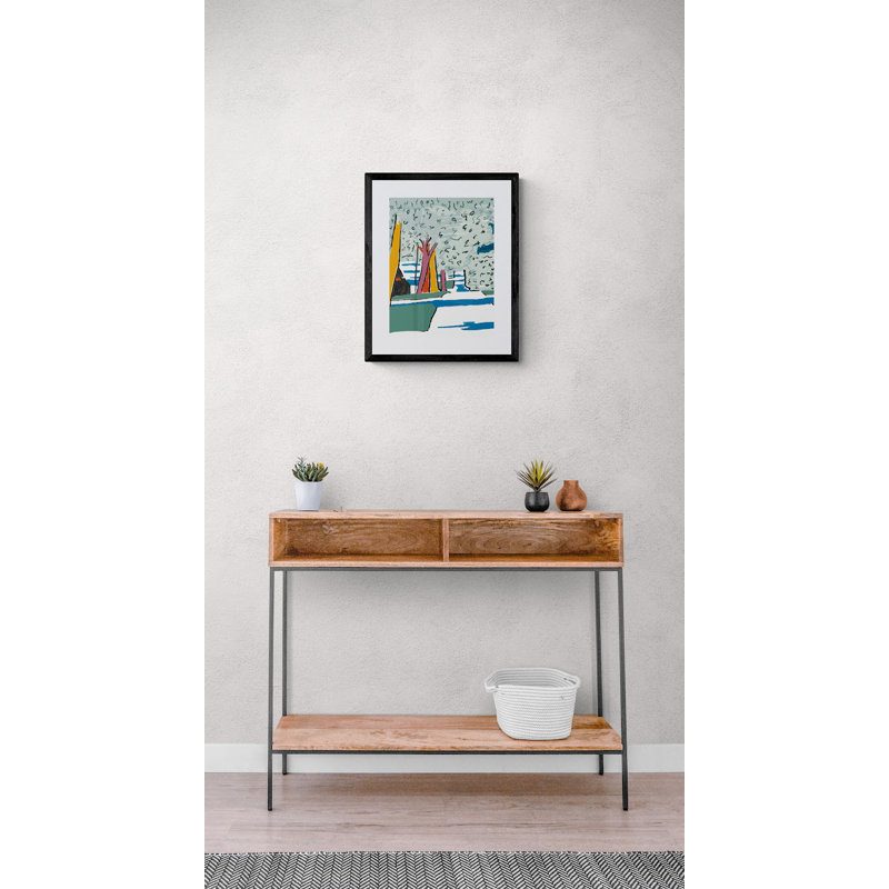 Westwood Sidewalk Print by Deborah Blum, Black Framed Paper, 20" H x 16" W