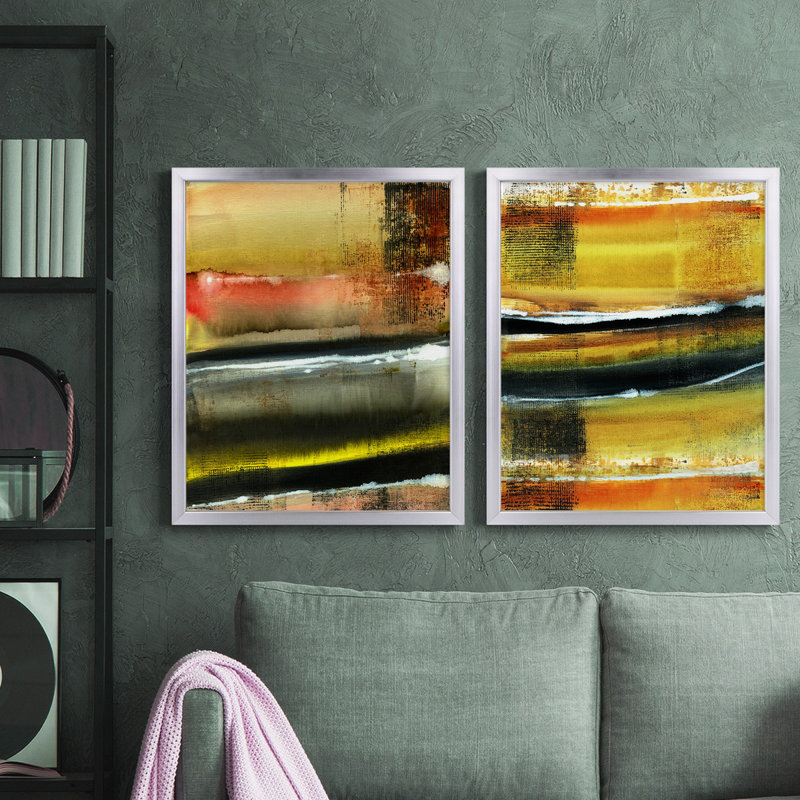 Impression de cadre photo sur papier, Toile avec cadre argenté, Pas de tapis