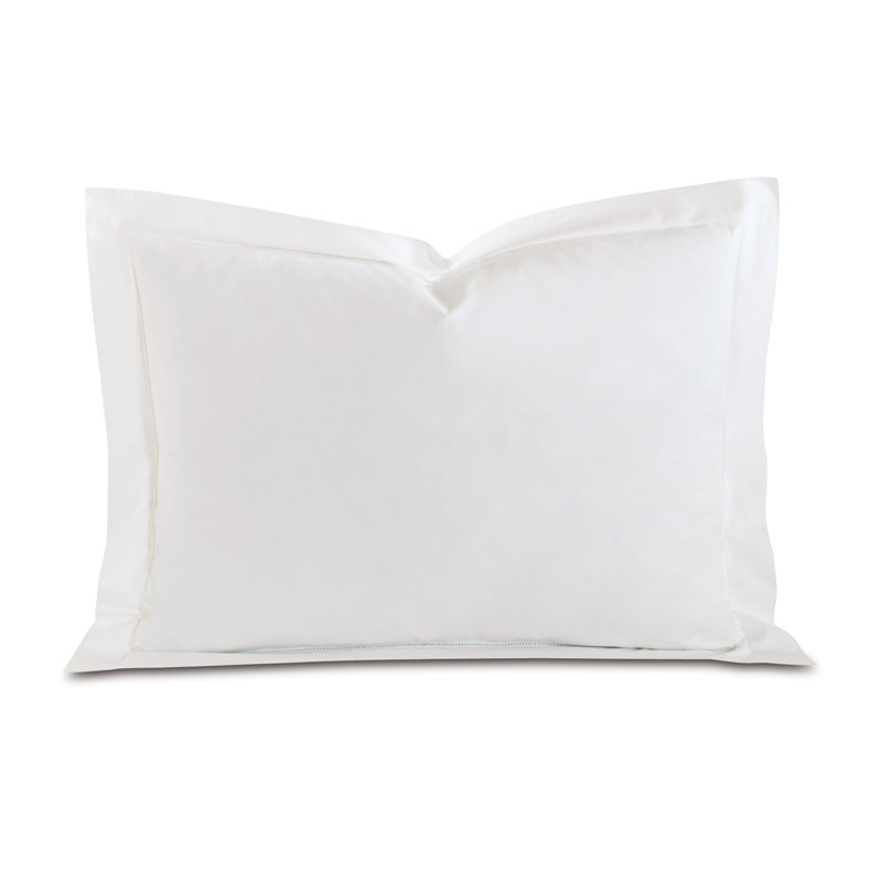 Gianna Cotton Pillow Sham, White, Standard