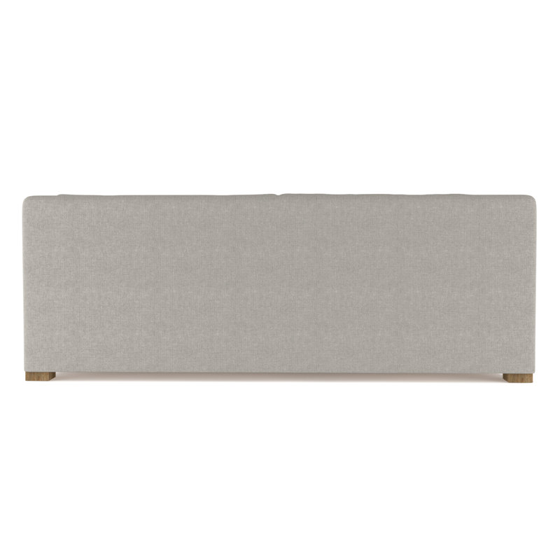 Crosby Slope Arm Sofa, 32.5" H x 84" W x 43" D, Box Weave Linen Silver Streak, Weathered