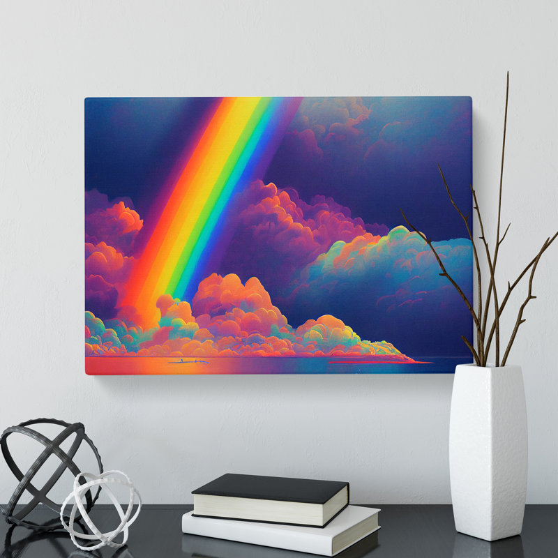 Clouds On The Rainbow - Wrapped Canvas, 50cm H x 76cm W x 3cm D