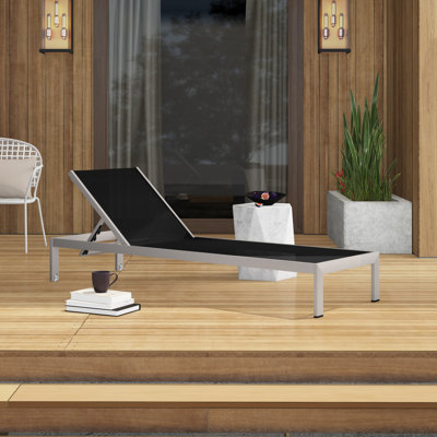 Chaise longue simple inclinable 76 po Aynura