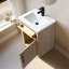 Ensemble de meuble-lavabo autoportant à simple cuve 24 po avec plateau en céramique Avignon-114248498