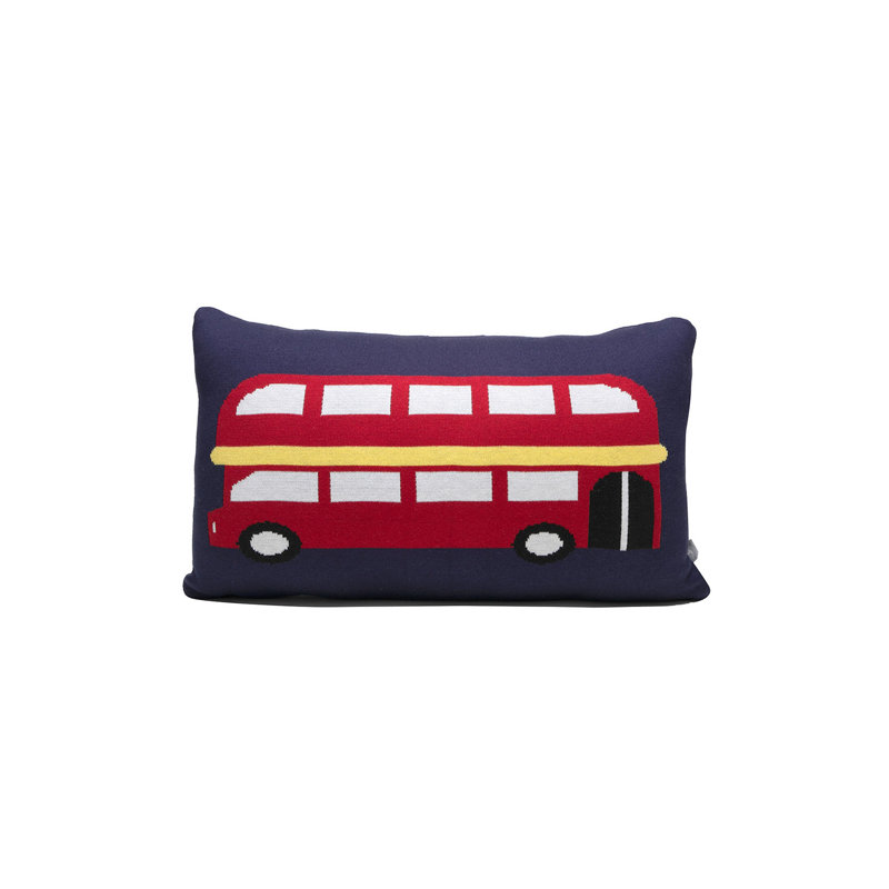 Cotton Blend Reversible Throw Pillow