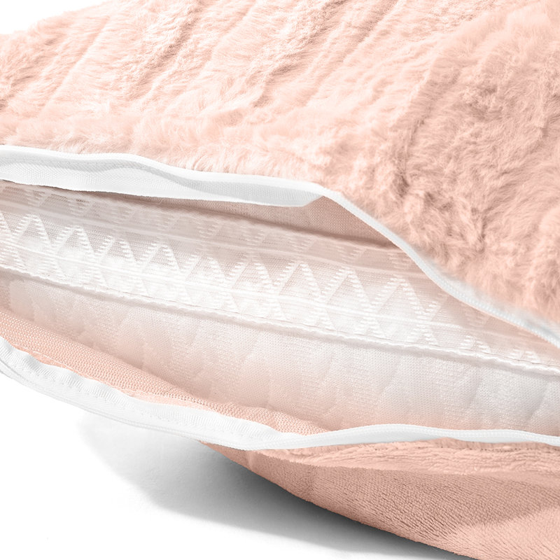 Polyester Solid Colour Sham with Pillow Shams, Double Duvet Cover + 2 Standard Pillowcases, Pink