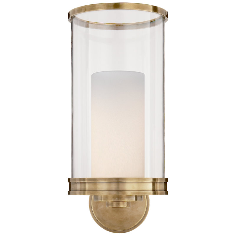 Ralph Lauren 1 Light Armed Sconce, Natural Brass