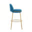 Tabouret de bar rembourré en métal-681448599