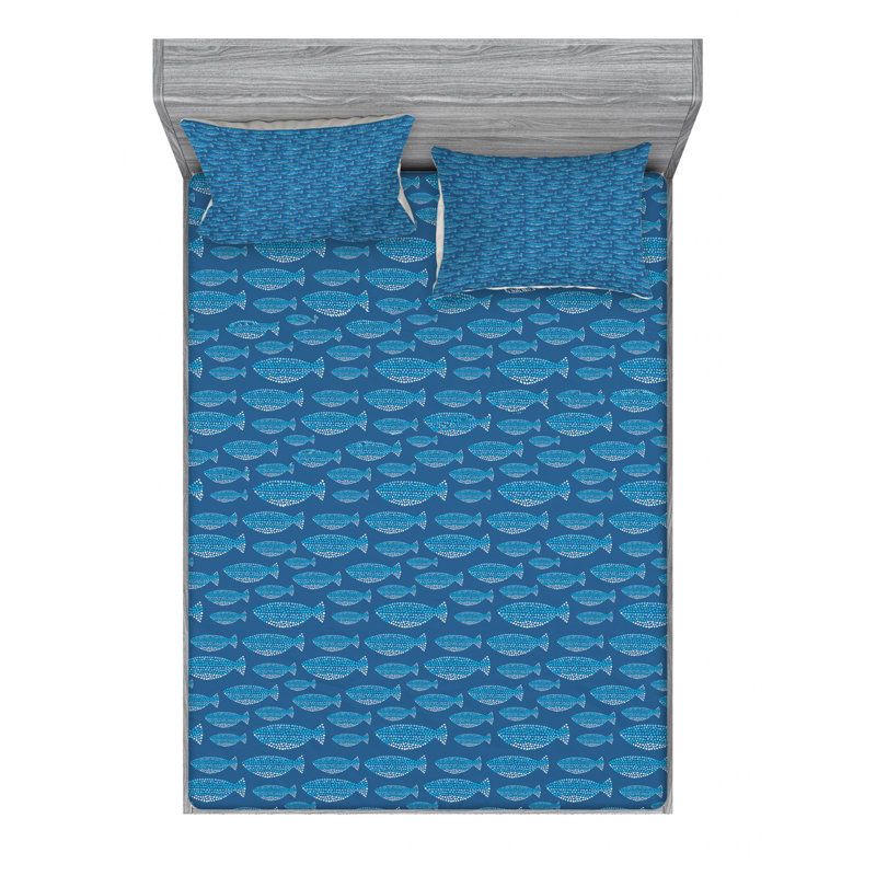 Microfiber Sheet Set, Queen Sheet Set with Fitted Sheet