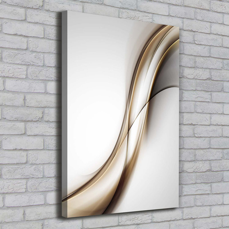 Brown Wave - Wrapped Canvas Print