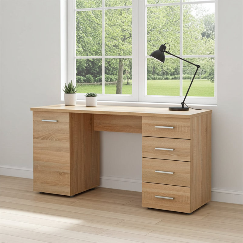 Macie Computer Desk, Sonoma Oak