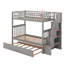 Twin Over Twin Bunk Bed With Trundle-1803879993