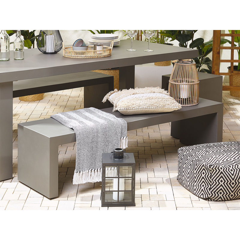 Lauge Stone Garden Bench