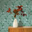Papier peint floral damassé pelez et collez-363266890