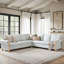 Canapé modulaire de style campagnard rayé Terren-360164330